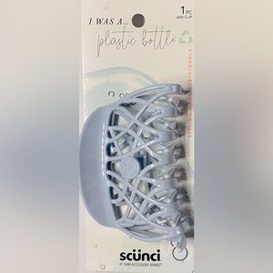 Scunci hair jaw clip earth friendly Light Blue
